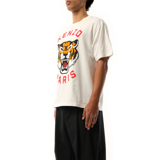 Kenzo Lucky Tiger Oversize T-Shirt in Off White