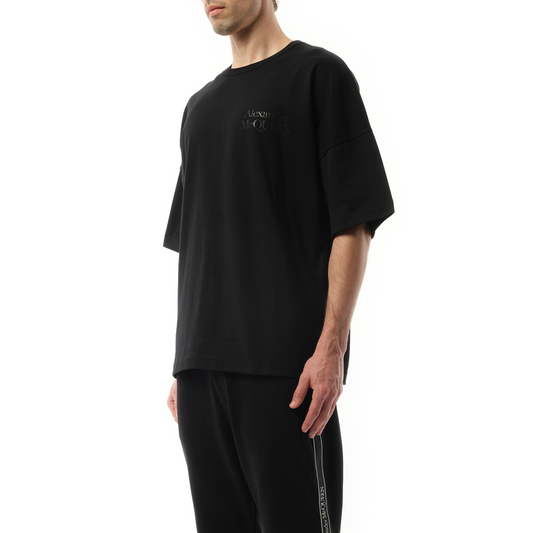 Exploded Logo T-Shirt in Black/Black