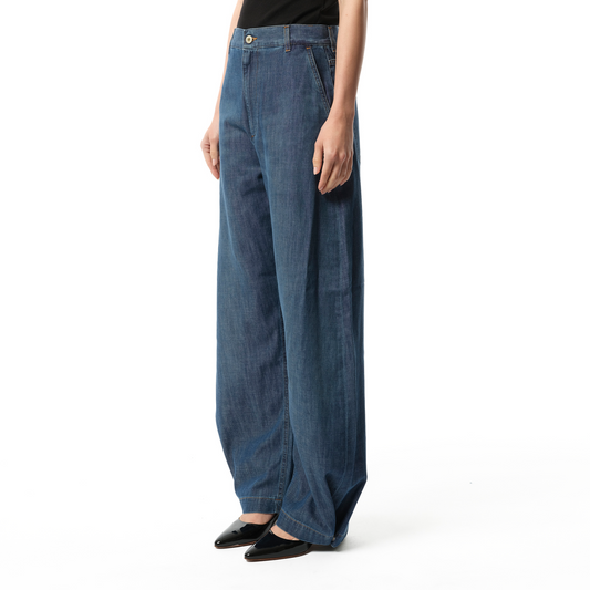 Balloon Trousers AF in Washed Blue