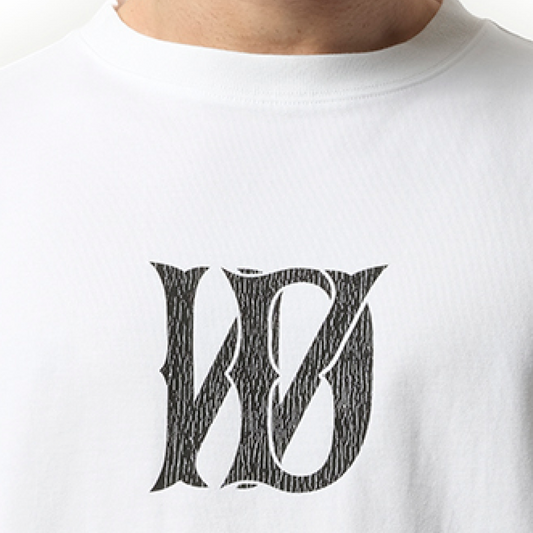 Letter Logo Print T-Shirt in White