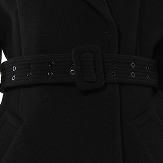 Coat And Belt in Black