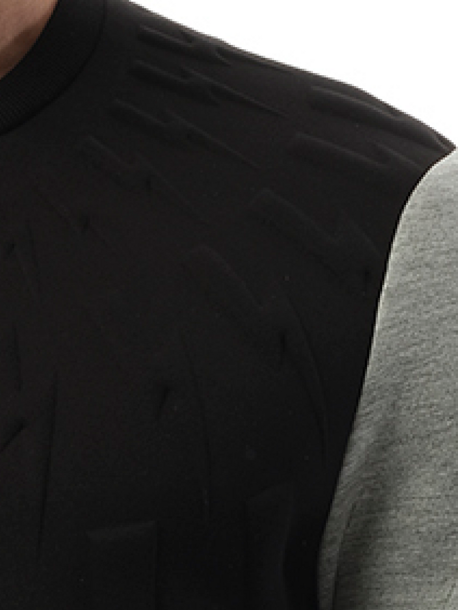 Sweatshirt in Black/Grey