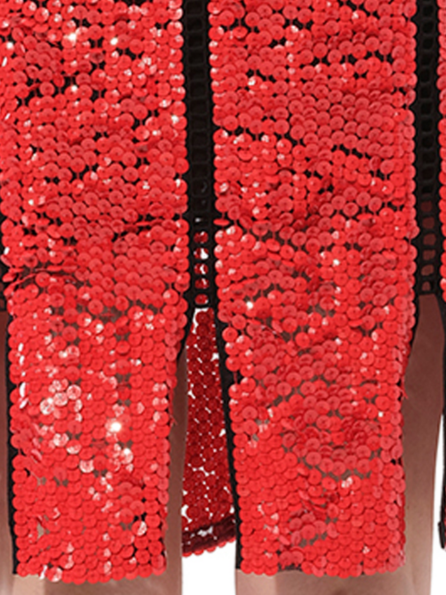 Dress in Red/Black