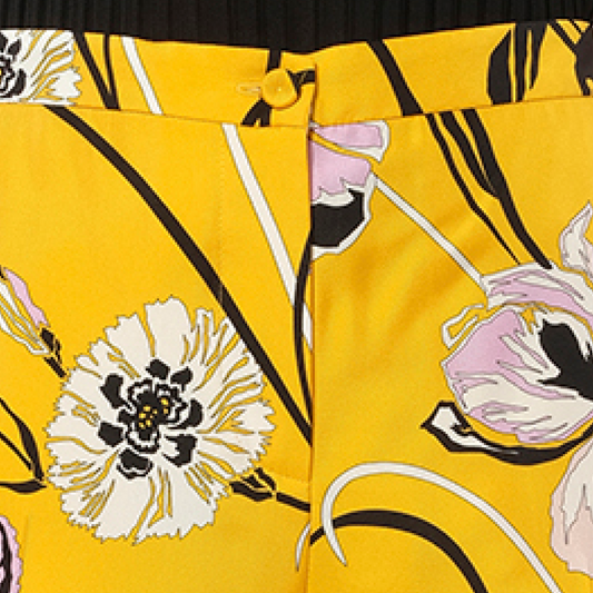 Floral Pants in Giallo