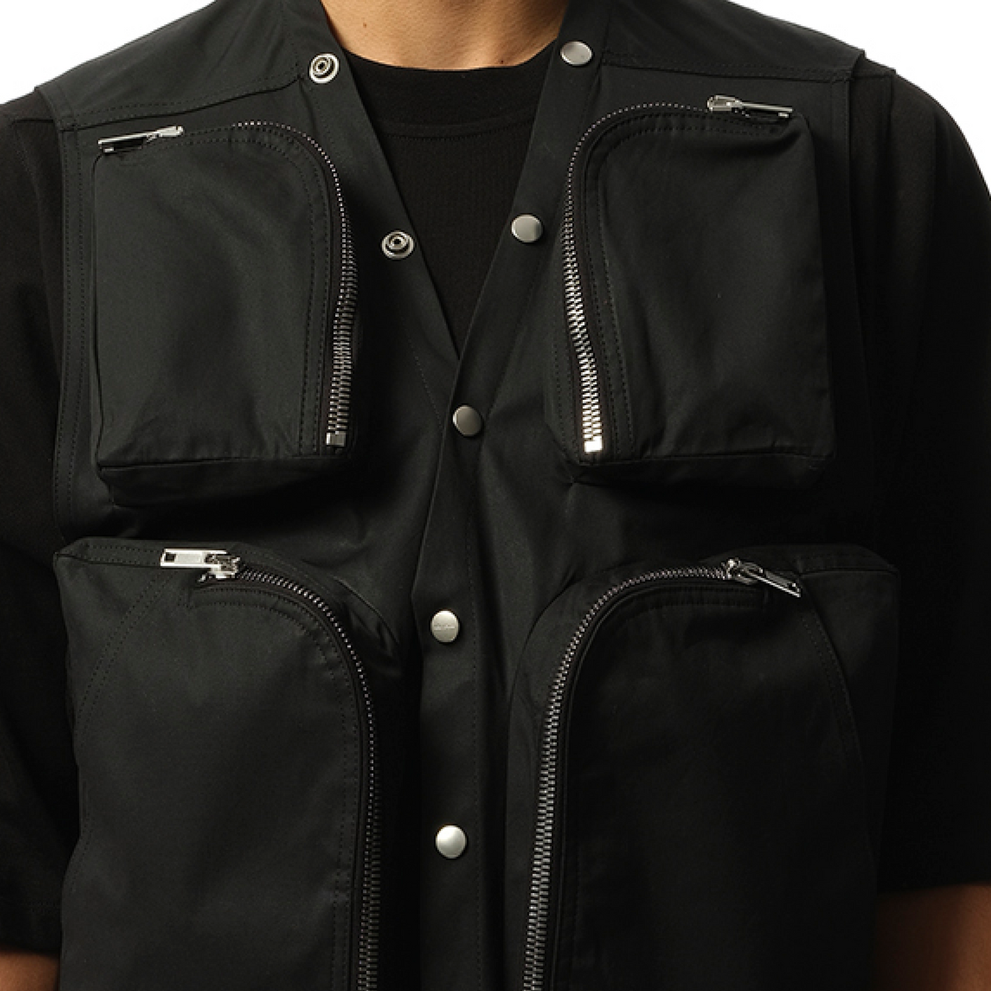 Cargo Vest in Black