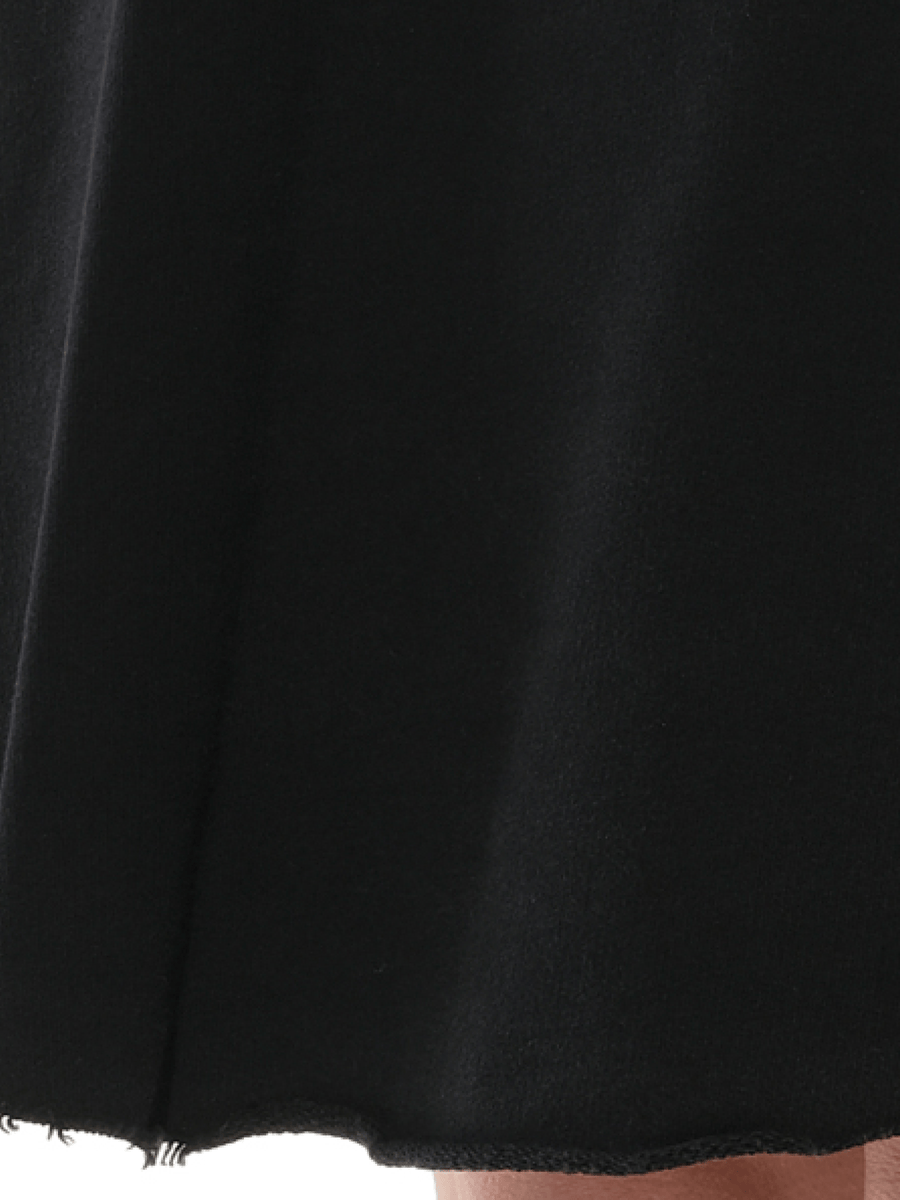 Creatures Hooded Dress in Black