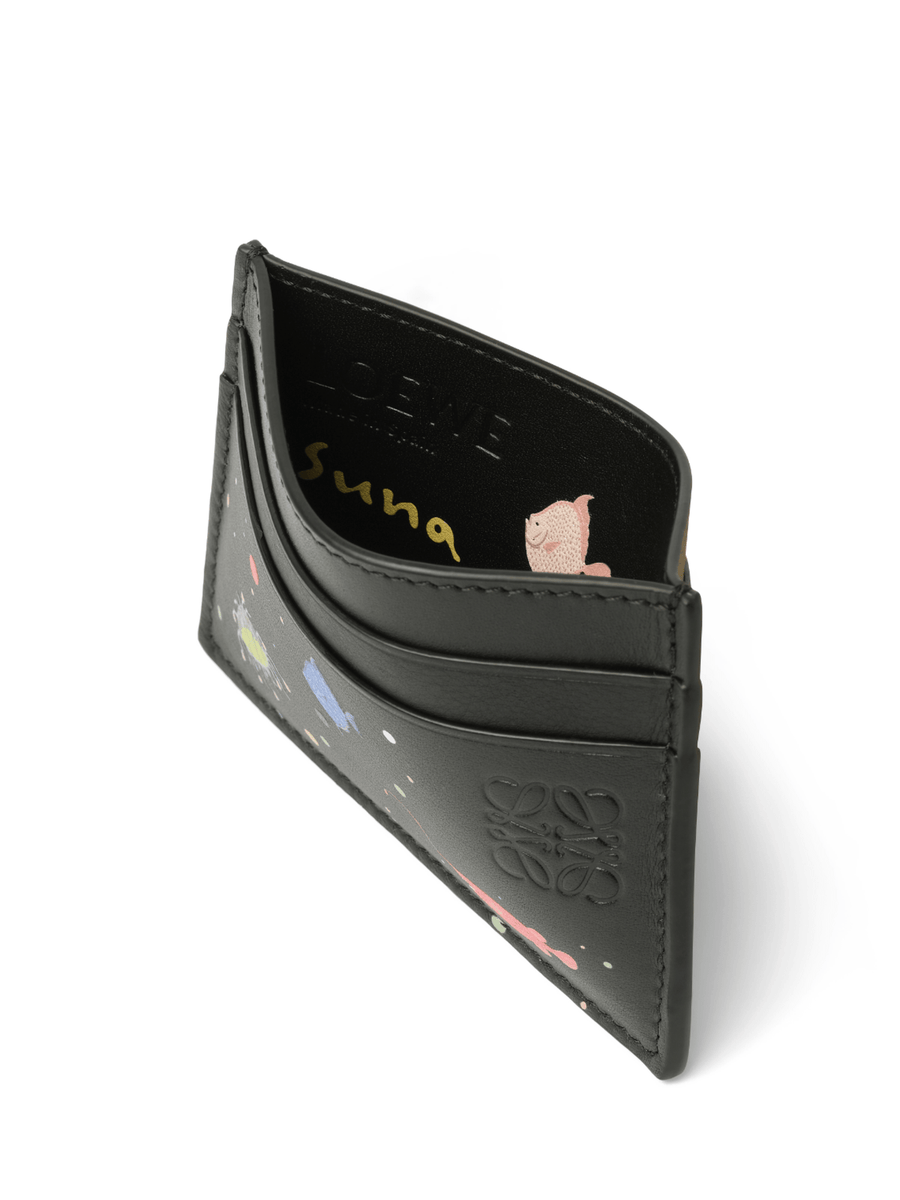 Loewe Suna Fujita Deep Sea Cardholder in Black