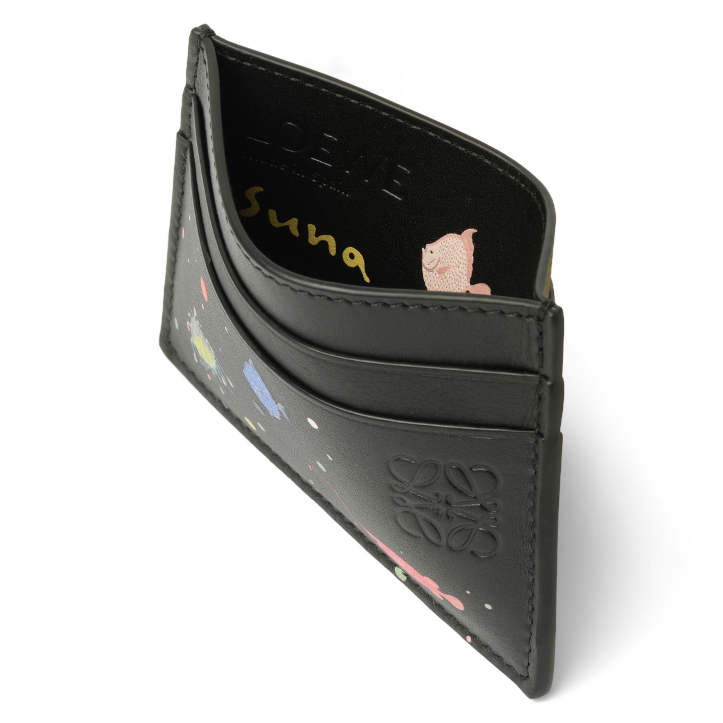 Suna Fujita Deep Sea Cardholder in Black