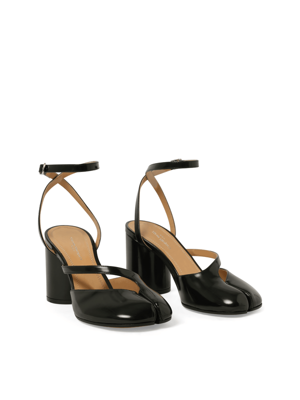 Tabi Sandal Pump H80 in Black Front View | MAISON MARGIELA