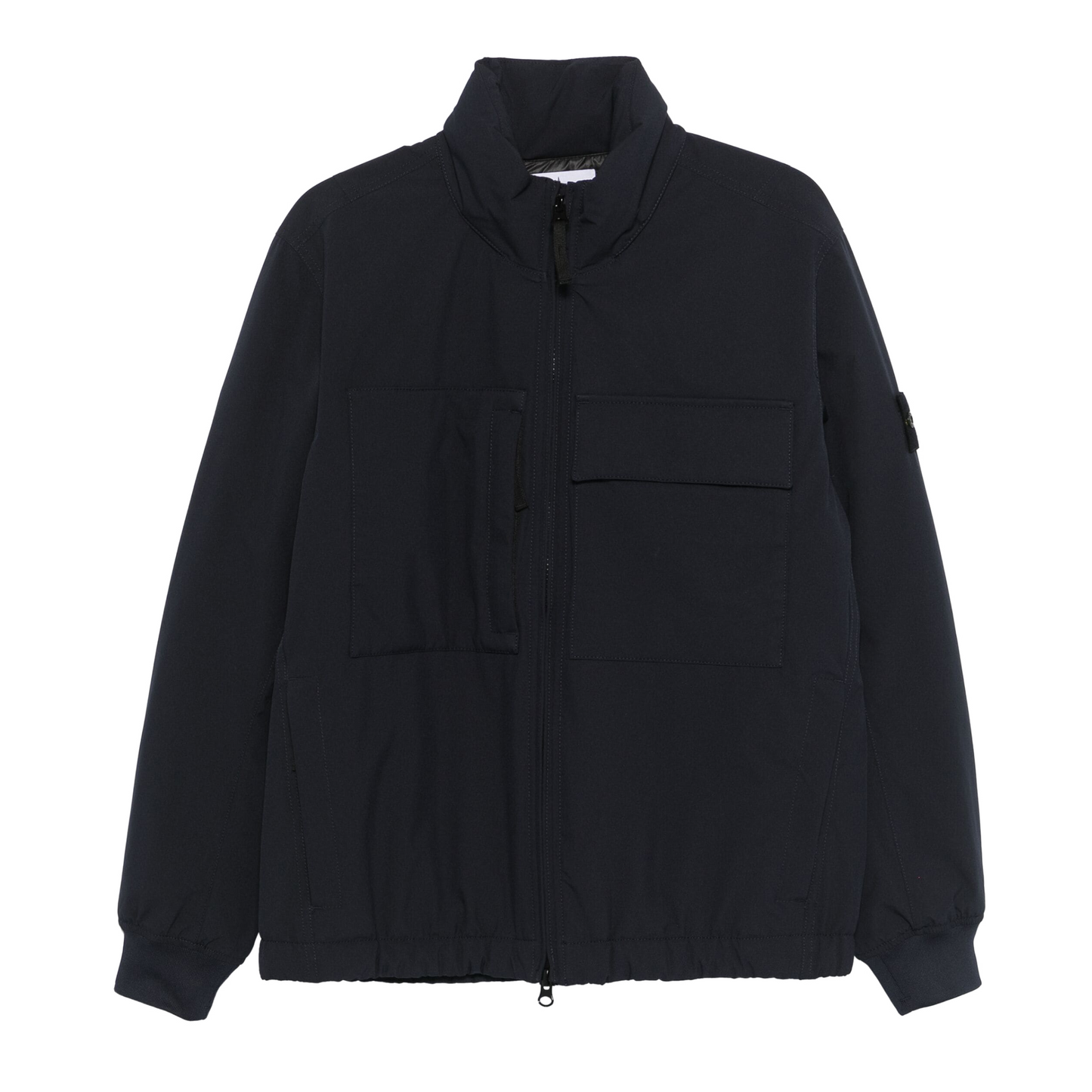 Soft Shell Pocket Jacket in Black