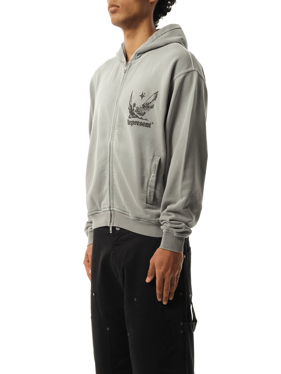 Spirits of Summer Zip Hoodie in Mist