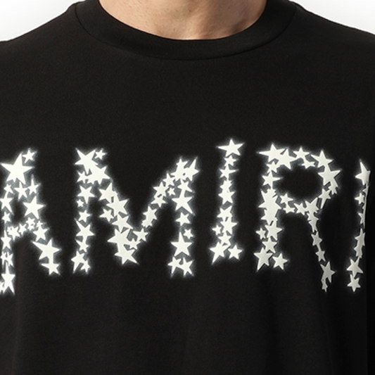 Amiri Stars Logo T-Shirt in Black