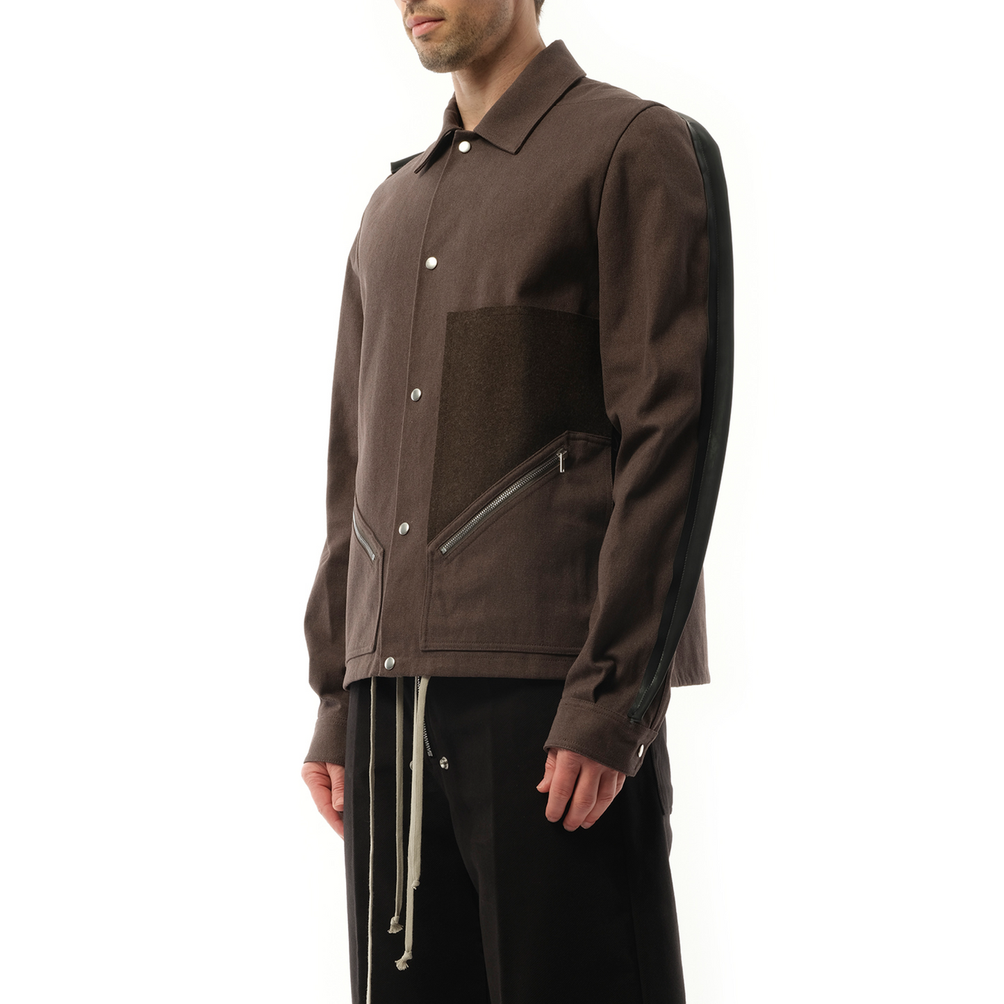 Tour Snap Front Jacket in Ash/Brown/Black