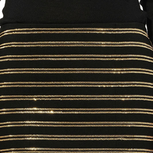 Balmain Chain Embellished Skirt