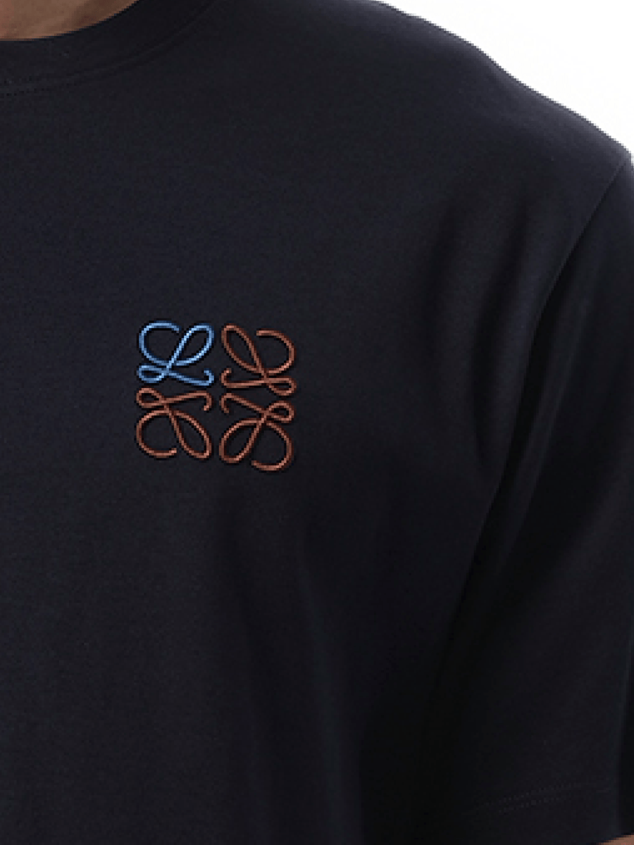 Loewe Anagram Logo T-Shirt in Dark Navy