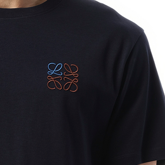 Anagram Logo T-Shirt in Dark Navy