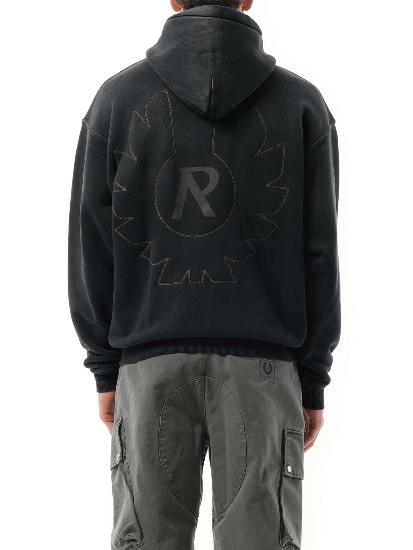 Represent Represent X Belstaff Outline Phoenix Hoodie in Shadow