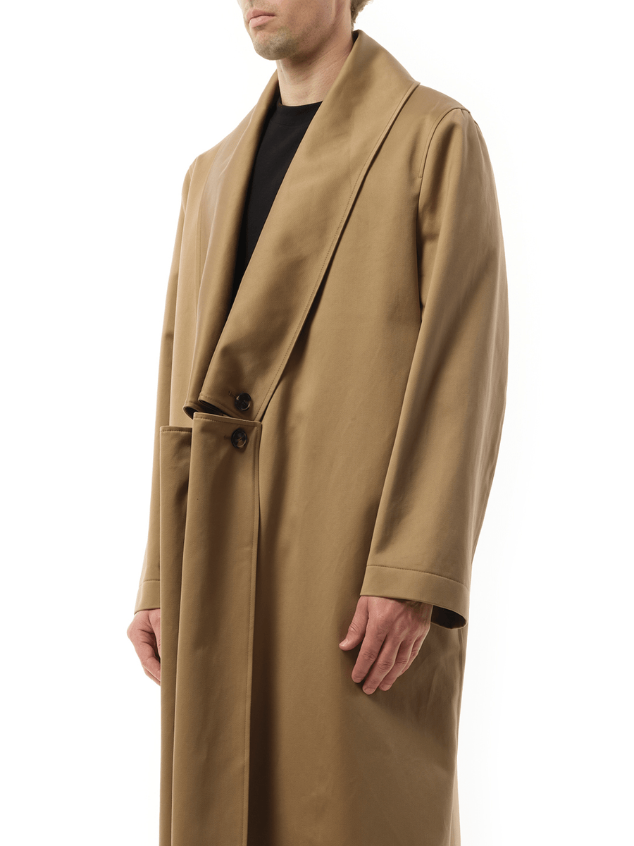 Loewe Shawl Collar Coat in Beige