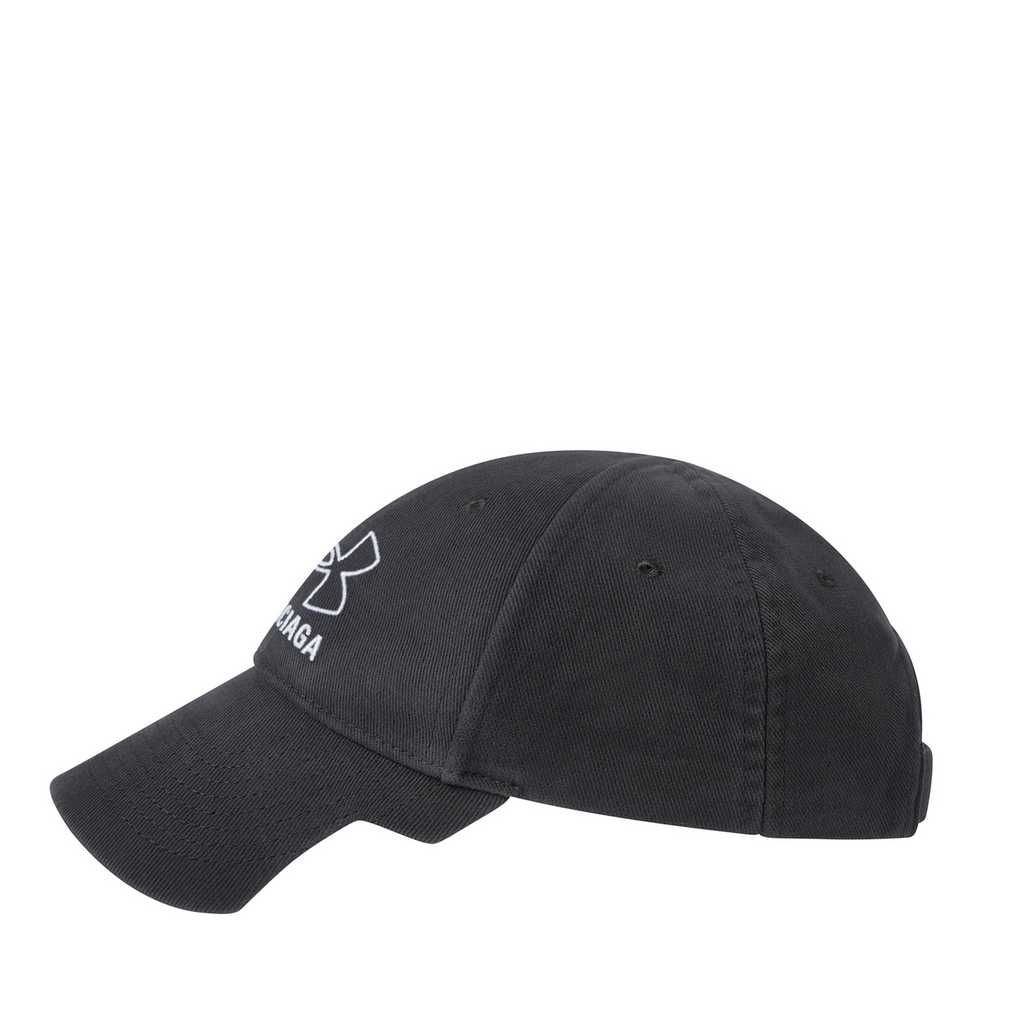 Under Armour Cap in Washed Black/White