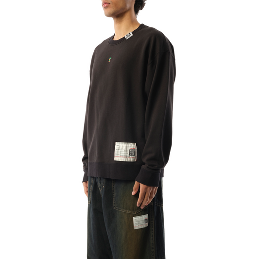 Duck Embroidery Pullover in Black