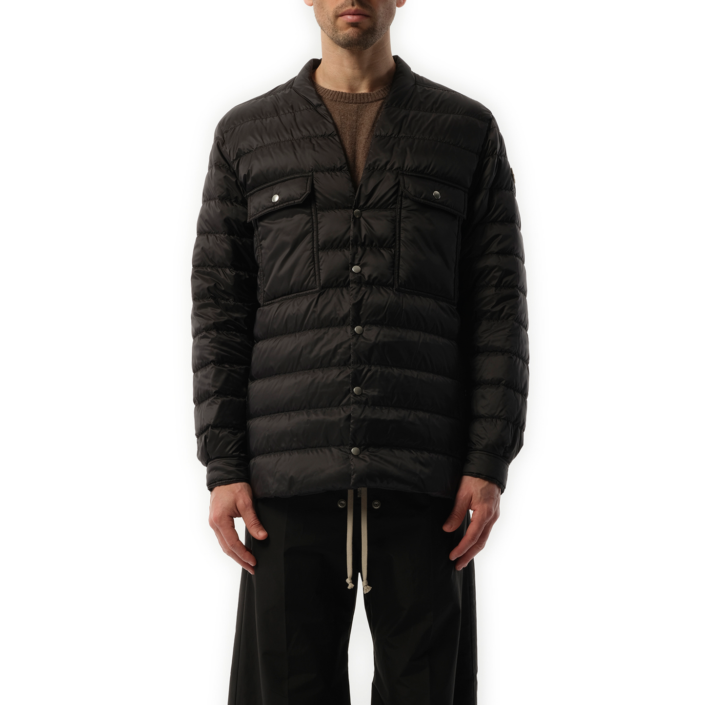 Rick Owens x Moncler Padded Outershirt in Black