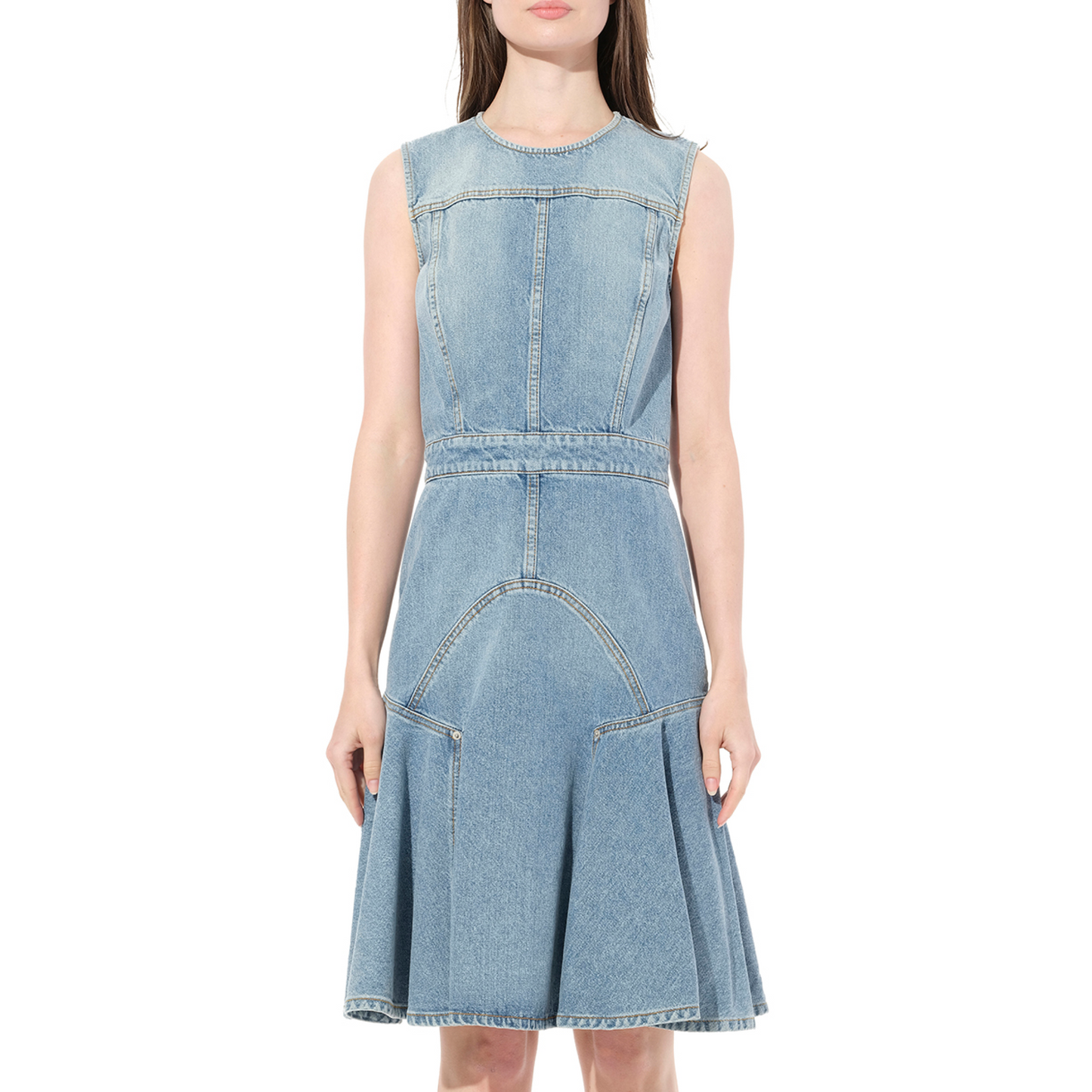 Abito Denim Dress in Blue