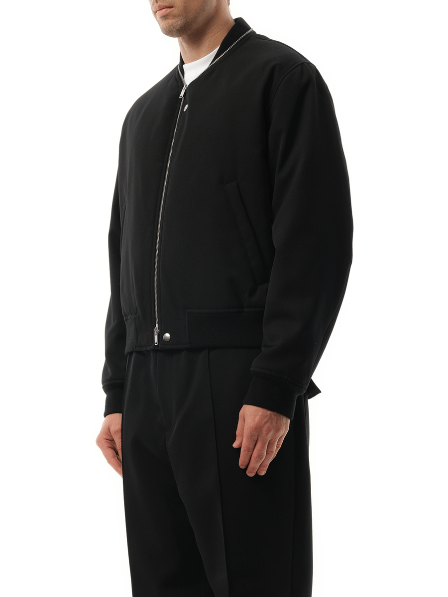 Jil Sander Jil Sander Zip Bomber Jacket in Black