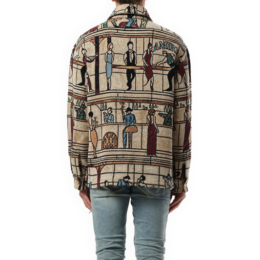 Tapestry Overshirt in Sand