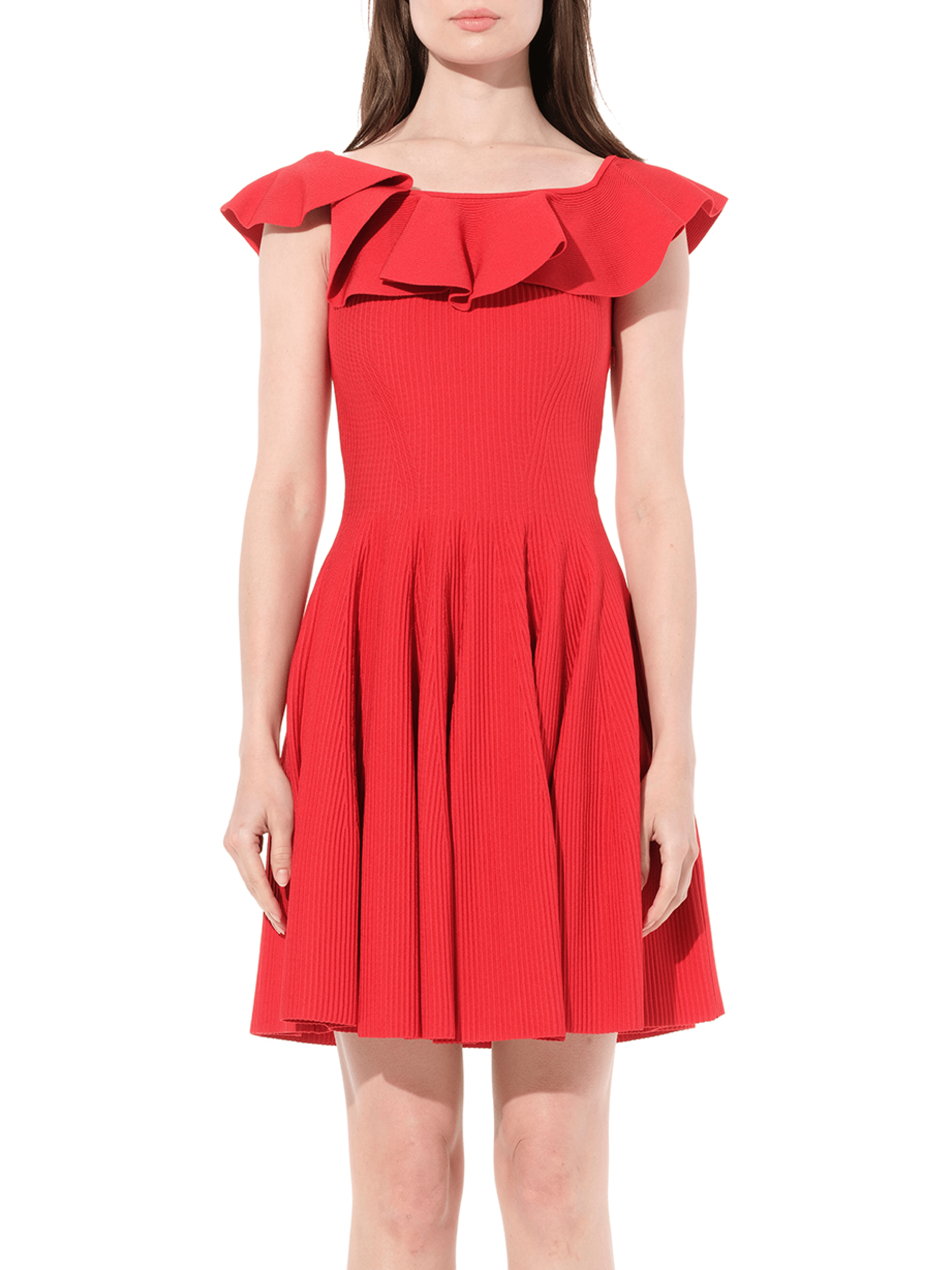 Stretch Mini Dress in Red