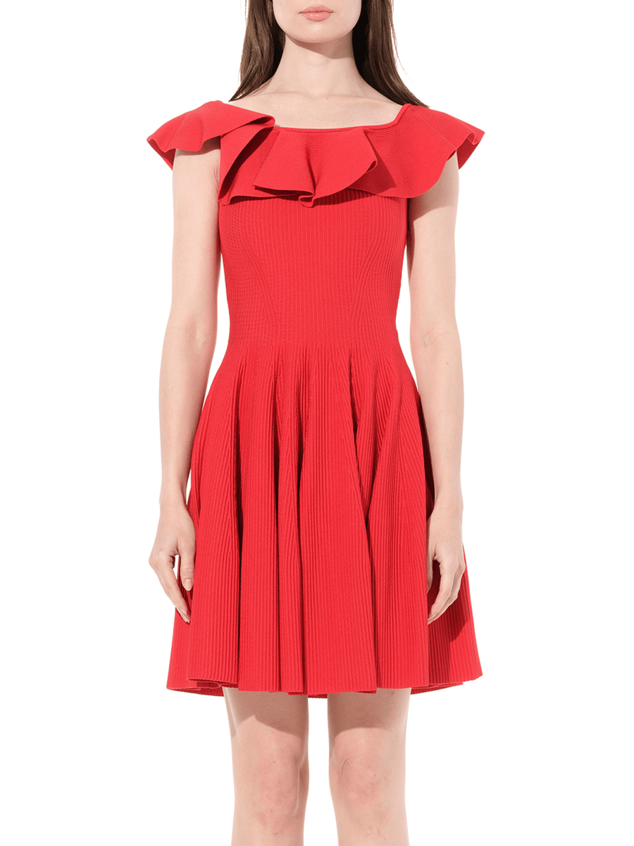 Stretch Mini Dress in Red