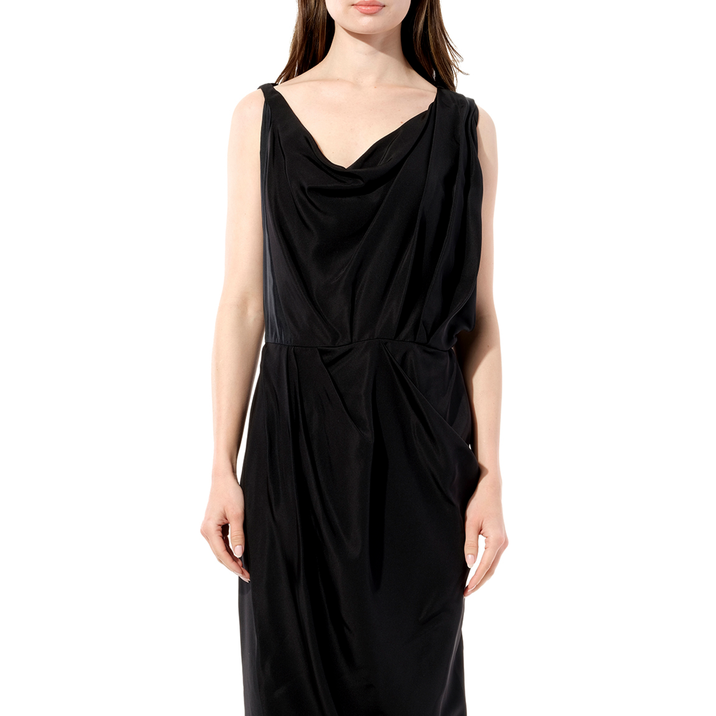 Balenciaga Silk Dress in Black