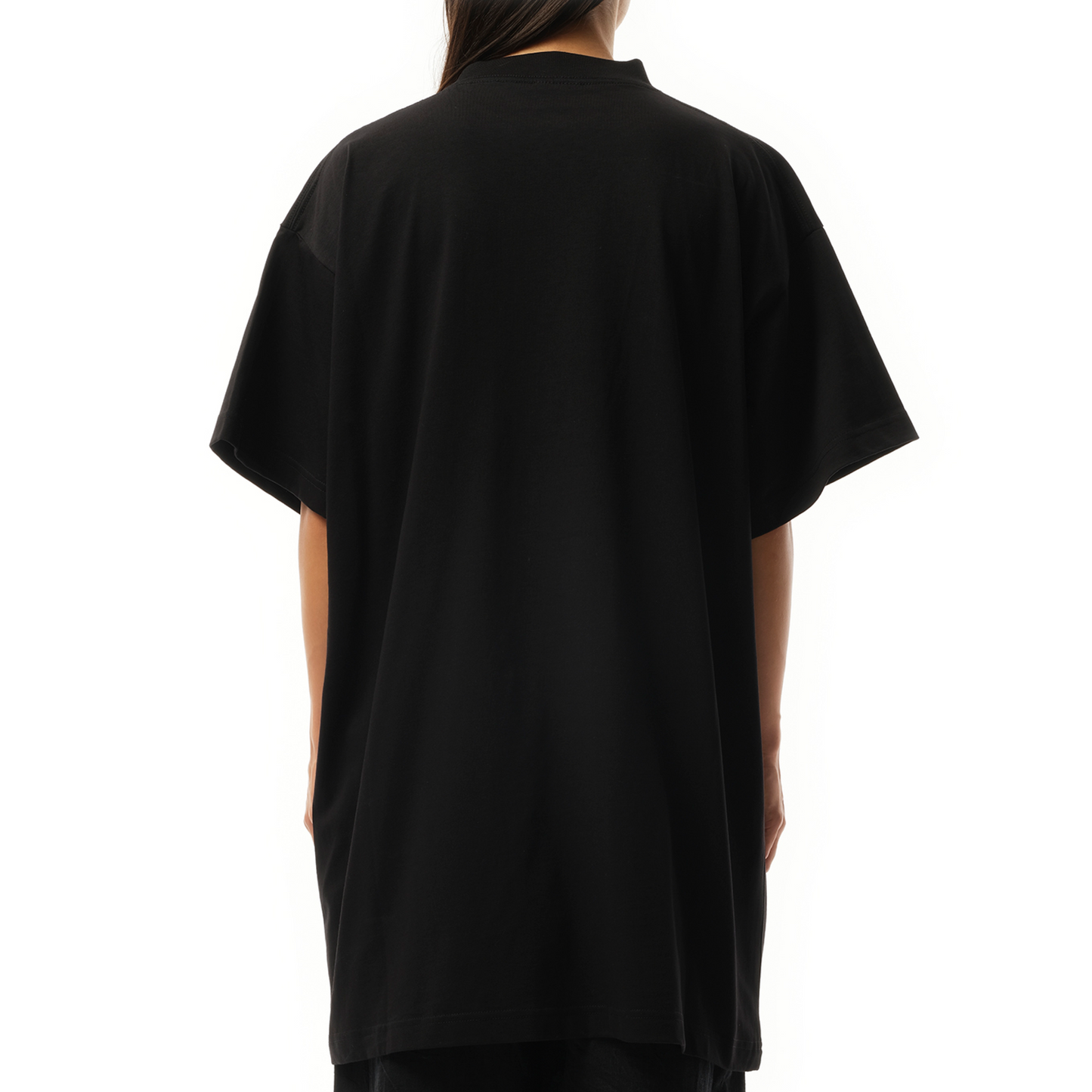 Paris Strass Oversized T-Shirt in Black