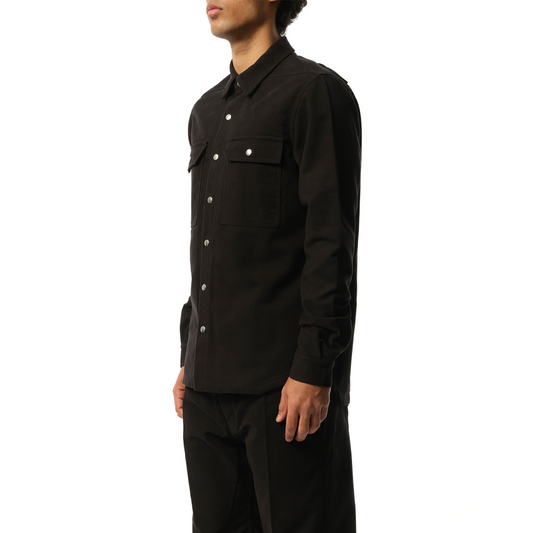 Heavy Twill Outershirt in Black