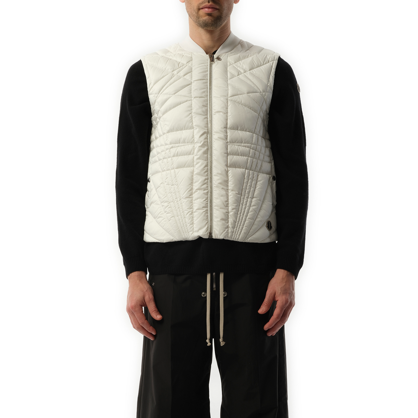 Rick Owens x Moncler Megapenta Flight Vest in Milk