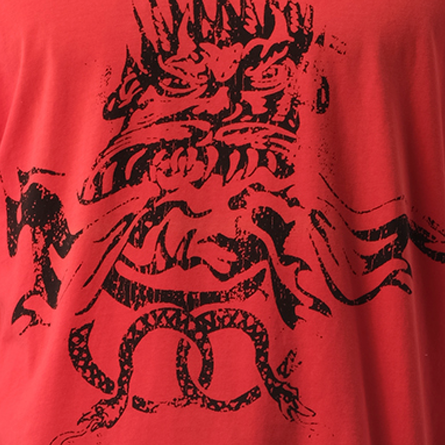 4G Snake Oversize T-Shirt in Red