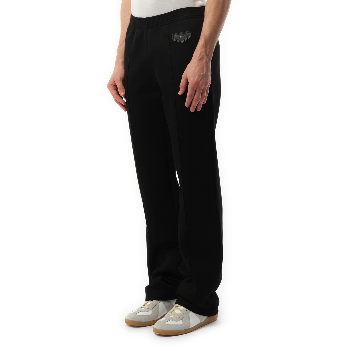 Lea Patch Pants in Black