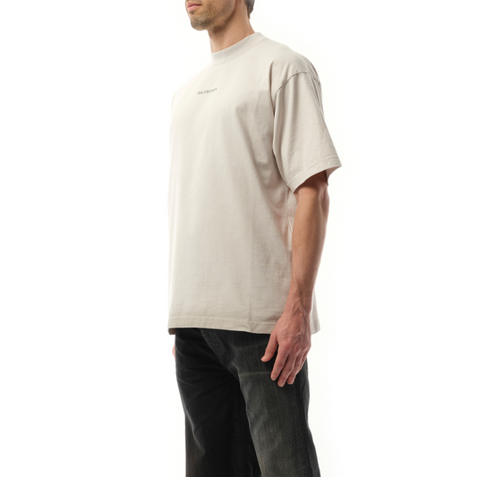 Back Reflective Medium Fit T-Shirt in White