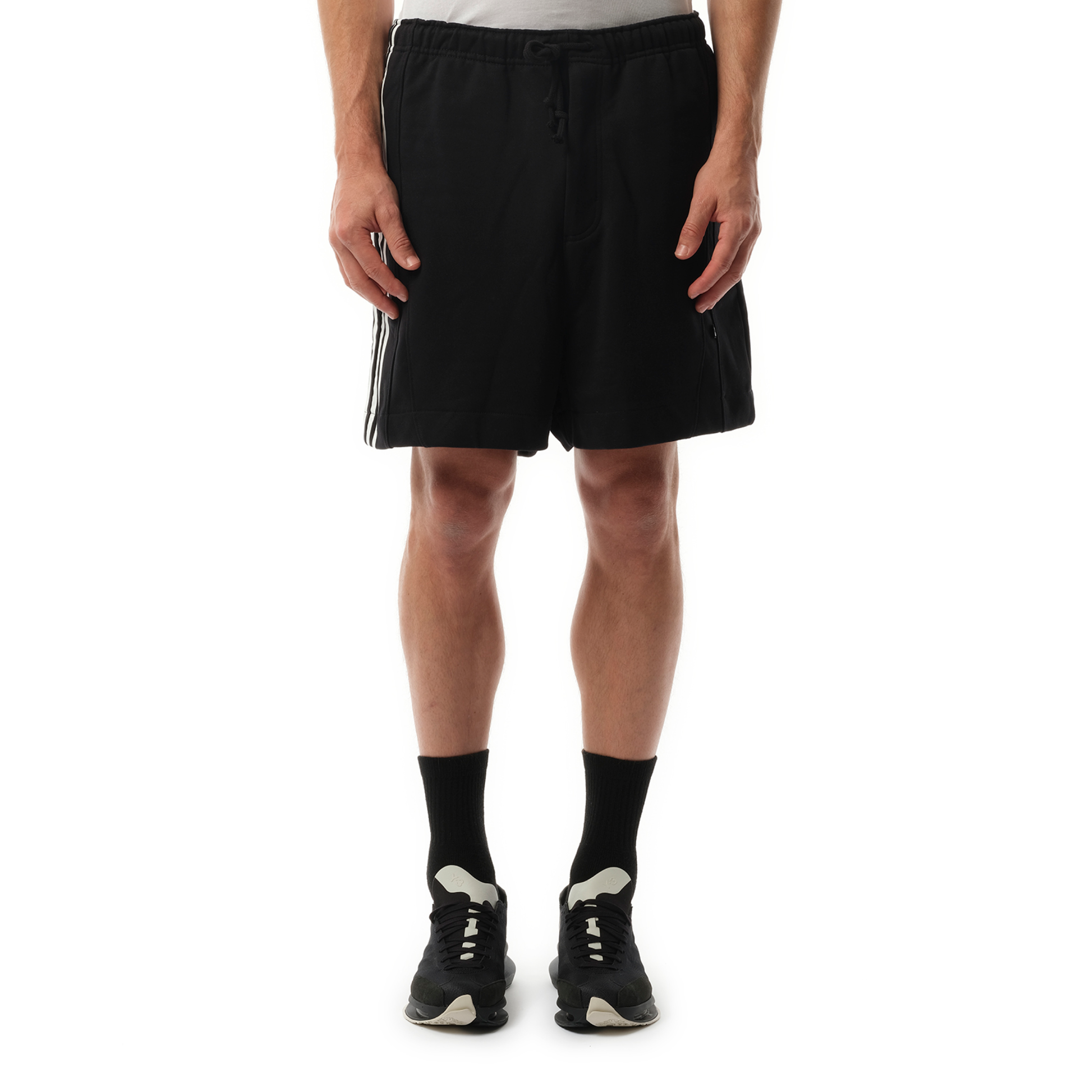 Football Cutout Shorts in Black