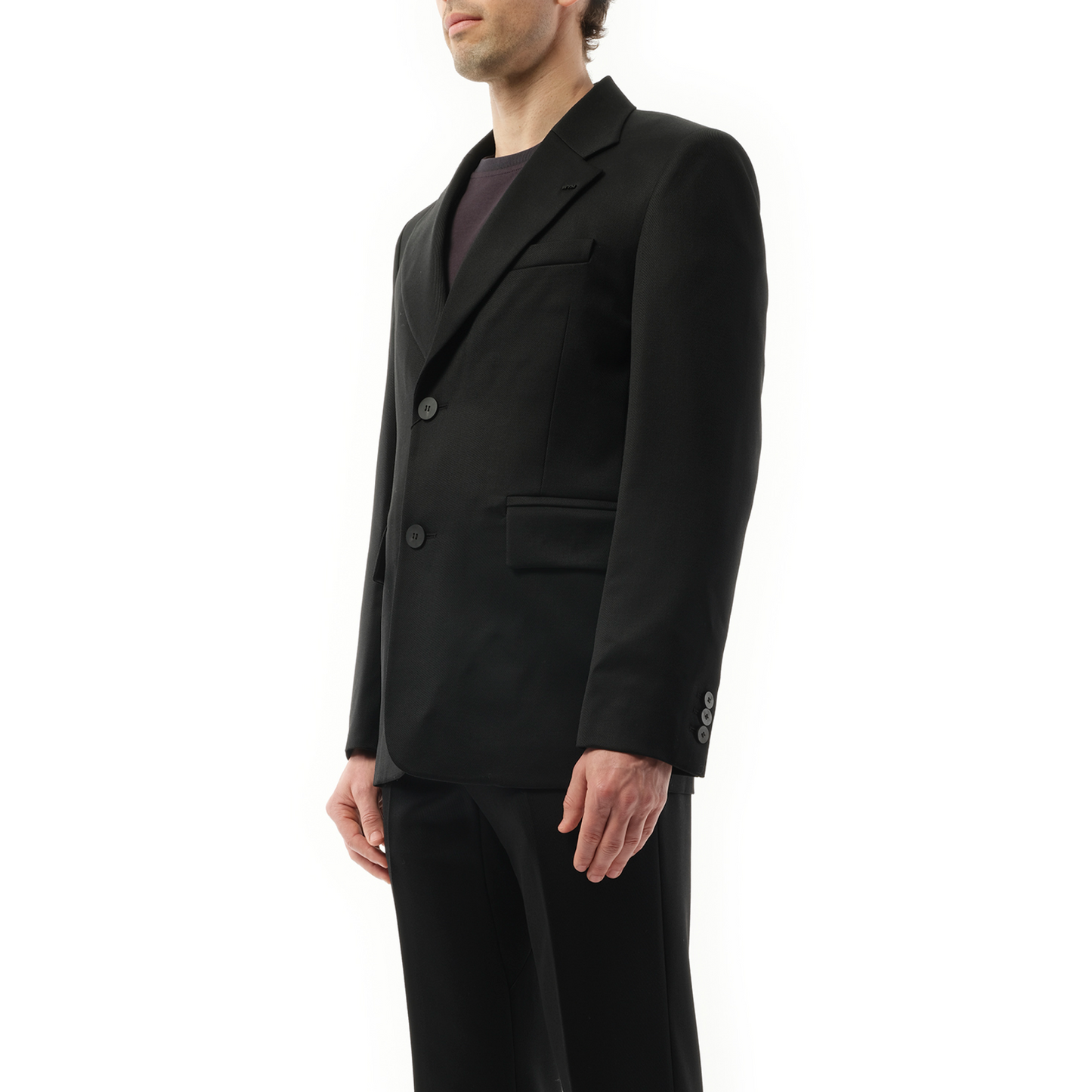 2 Button Suit Blazer in Black