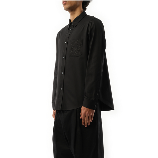 Anagram Pocket Shirt in Black