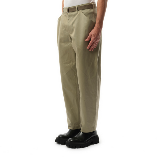 Cotton Chino Pants in Beige