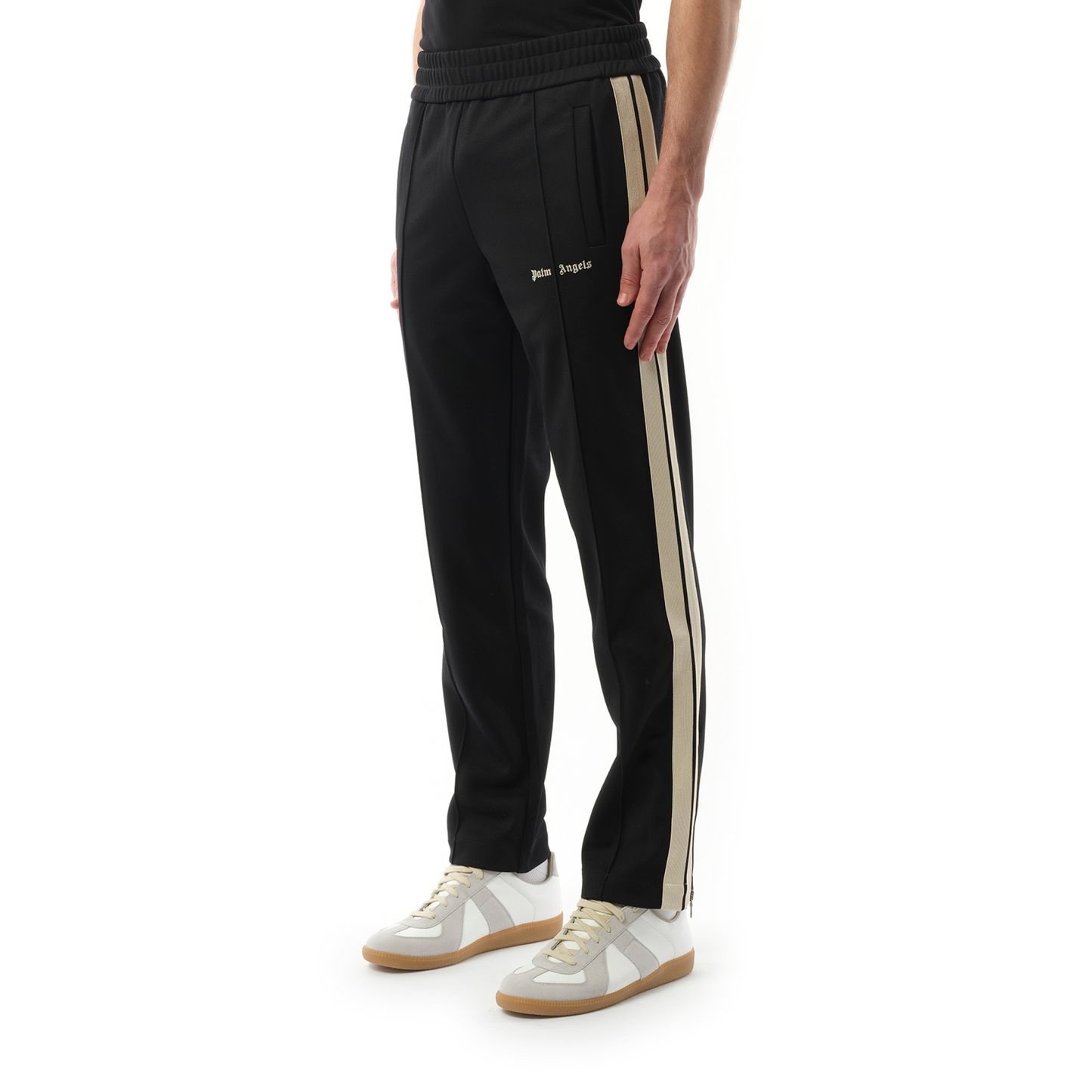 Classic Logo Track Pants in Black/Off White