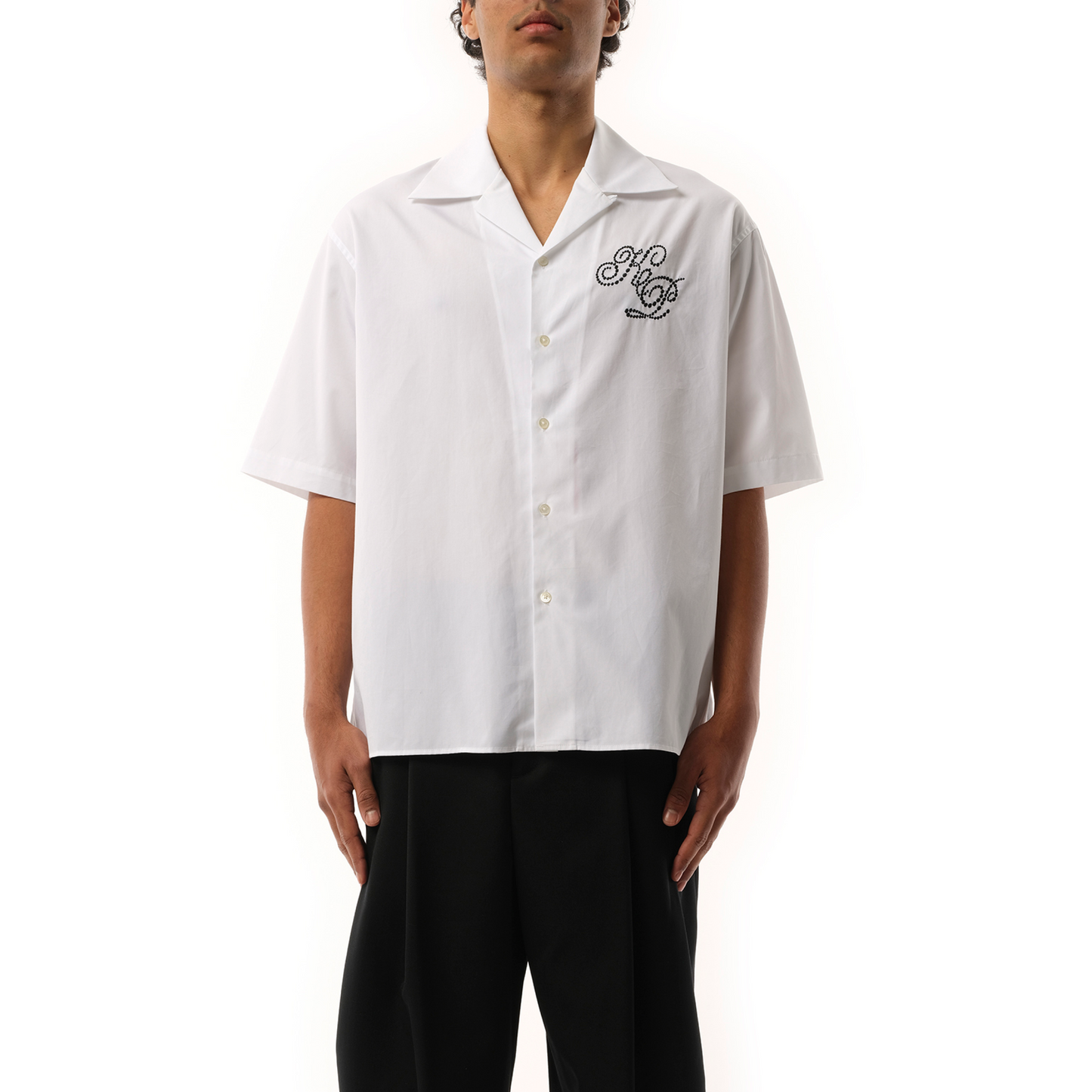 Constellation Hawaiian Short Sleeve Shirt in White