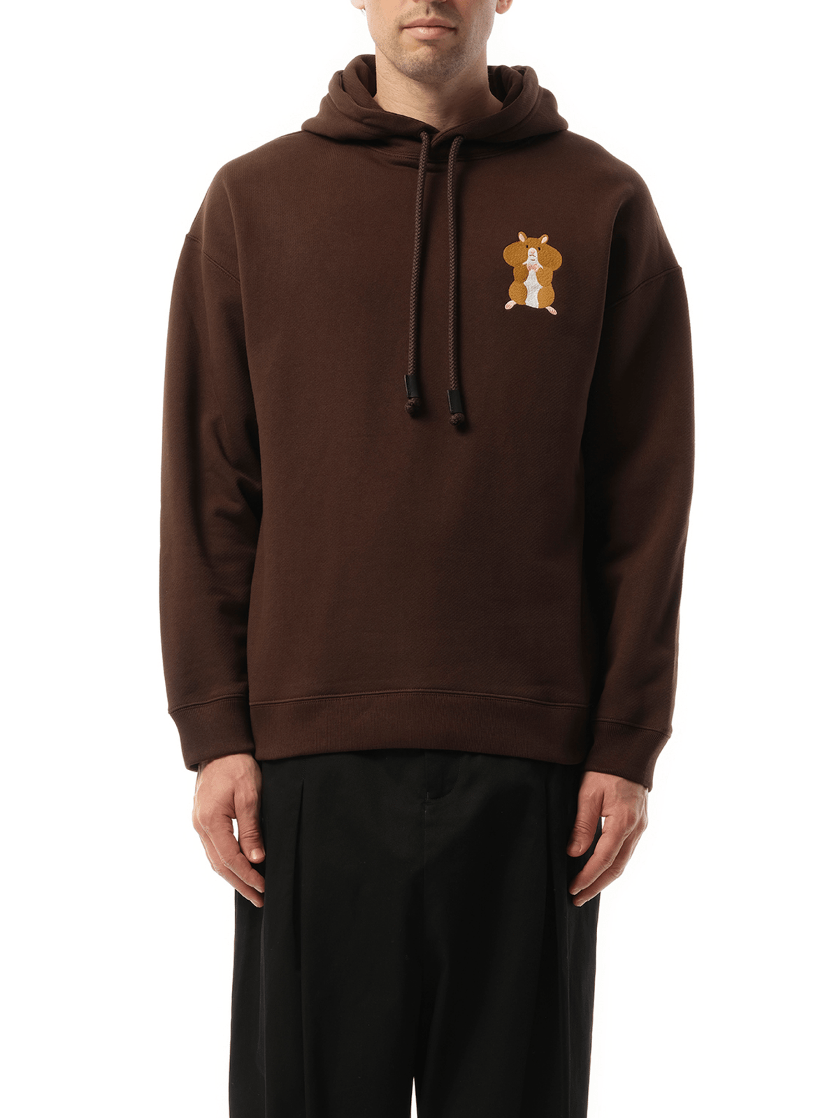 Loewe Suna Fujita Hamster Hoodie in Dark Brown