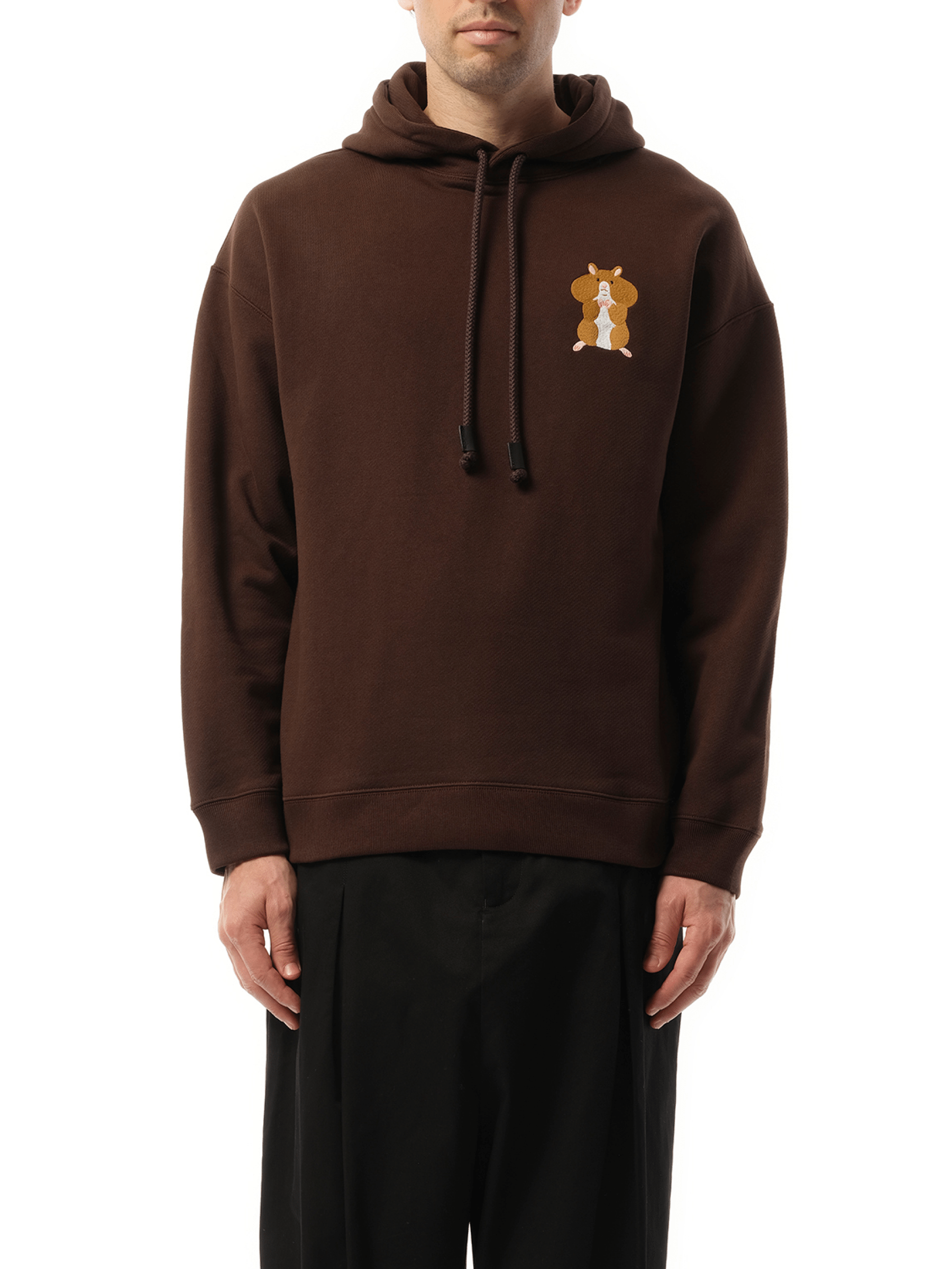 Loewe Suna Fujita Hamster Hoodie in Dark Brown