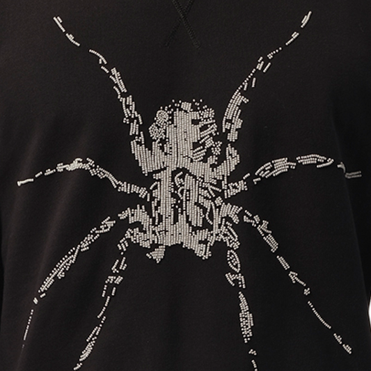 Spider Emb Sweatshirt in Black