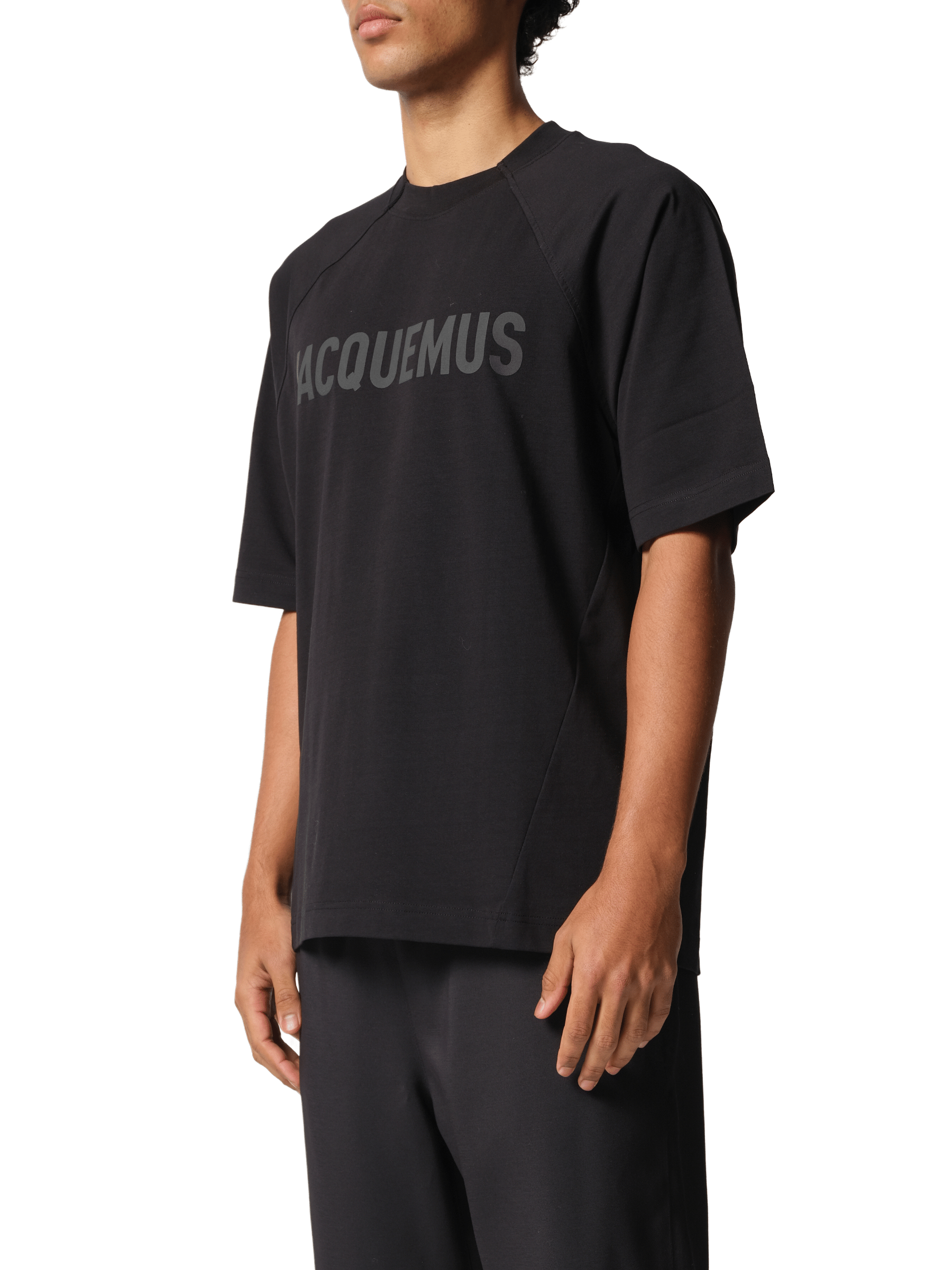 Jacquemus Le T-Shirt Typo in Black