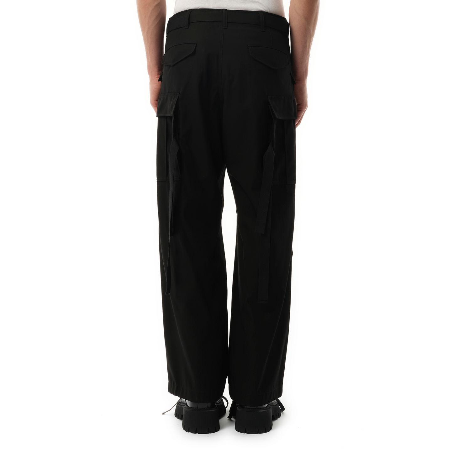 Cotton Twill Pants in Black