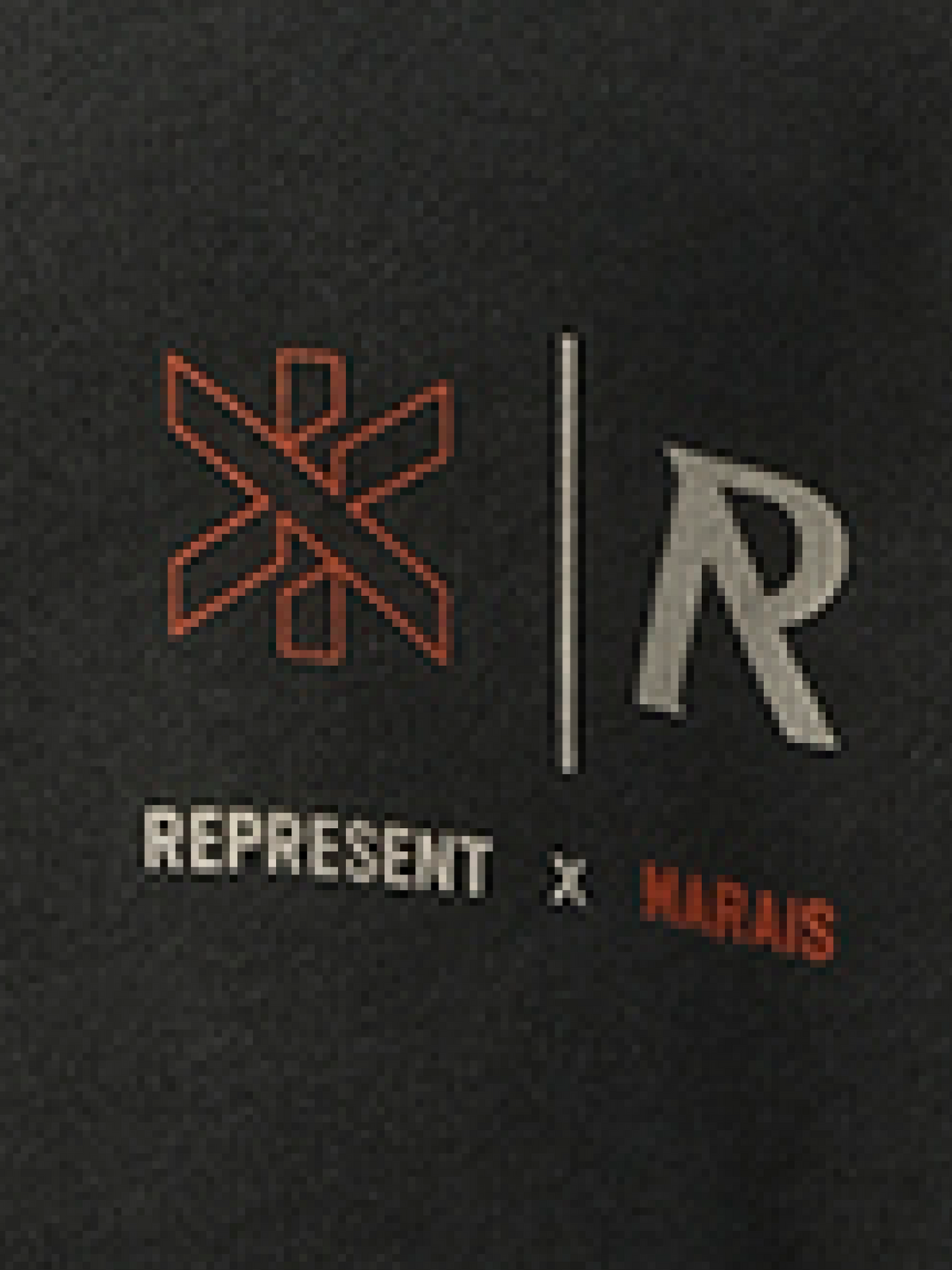 Represent x Marais 로고 락업 후디