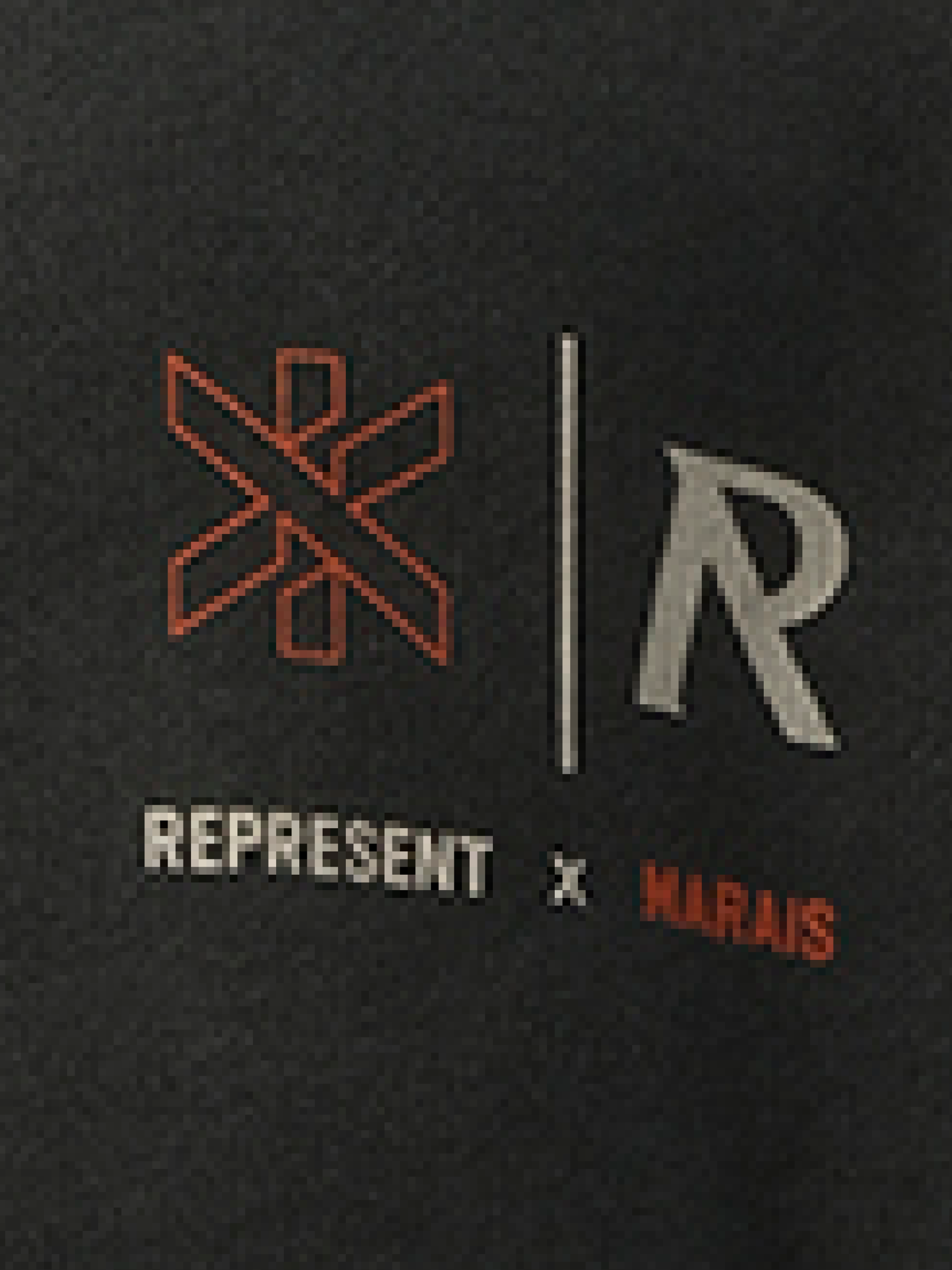 Represent x Marais 로고 락업 후디